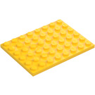 LEGO Geel Plaat 6 x 8 (3036)