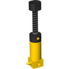 LEGO Żółty Pneumatyczny Pump z Czarny Finger Knob (2797 / 74720)