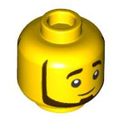 LEGO Gelb Polizei Hund Trainer Minifigure Kopf (Einbau-Vollbolzen) (3626 / 101353)