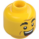 LEGO Yellow Police Officer/Trainer (60372) Minifigure Head (Recessed Solid Stud) (3626 / 101370)