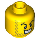 LEGO Yellow Power Miner Head (Safety Stud) (3626)