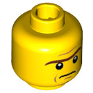 LEGO Gelb President Business Minifigure Kopf (Sicherheitsbolzen) (3626 / 16636)