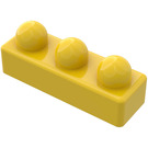 LEGO Жълто Primo Тухла 1 x 3 (31002)