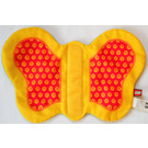 LEGO Amarillo Primo Grande Mariposa Alas (Tela) con Rojo/Amarillo en Uno Lado y Verde con Blanco dots en other Lado (41648)