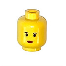 LEGO Giallo Principessa Leia Testa (Perno di sicurezza) (50370 / 50941)