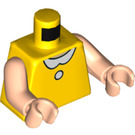 LEGO Yellow Princess Morbucks Minifig Torso (973 / 76382)