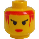 LEGO Yellow Princess Storm Head (Safety Stud) (3626)
