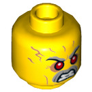 LEGO Gelb Professor Brainstein mit Mech Suit Minifigure Kopf (Einbau-Vollbolzen) (3626 / 21652)