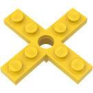 LEGO Geel Propeller 4 Lemmet 5 Diameter met Rotor Houder (3461)