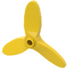 LEGO Gul Propeller med 3 Blad med Små Stift Hål