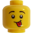 LEGO Yellow Pug Costume Guy Head (Recessed Solid Stud)