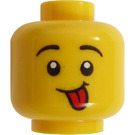 LEGO Yellow Pug Costume Guy Head (Recessed Solid Stud) (3626)