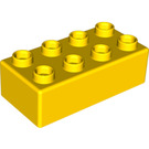 LEGO Gelb Quatro Backstein 2 x 4 (48201)