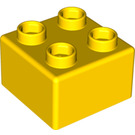 LEGO Żółty Quatro Cegła 2x2 (48138)