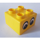 LEGO Giallo Quatro Mattoncino 2x2 con Due Occhi Modello (48138 / 50255)