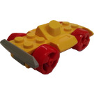 LEGO Yellow Racers Chassis with Red Wheels (76544)