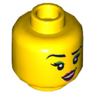 LEGO Yellow Raze Minifigure Head (Recessed Solid Stud) (3626 / 77772)