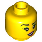 LEGO Geel Raze Minifigure Hoofd (Verzonken Solid Stud) (3626 / 77772)