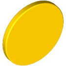 LEGO Yellow Roadsign Clip-on 2 x 2 Round (30261 / 65570)