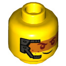 LEGO Geel Robin Minifigure Hoofd (Verzonken Solid Stud) (3626 / 36351)