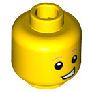 LEGO Gelb Rakete boy Minifigure Kopf (Einbau-Vollbolzen) (3626 / 32635)