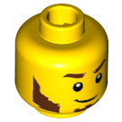 LEGO Yellow Rogue with Quiver Minifigure Head (Recessed Solid Stud) (3626 / 27949)