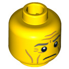 LEGO Yellow Roman Emperor Head (Safety Stud) (3626 / 11492)