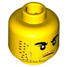 LEGO Yellow Roman Gladiator Minifigure Head (Recessed Solid Stud) (3626 / 32637)