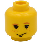 LEGO Yellow Ron Weasley/Vincent Crabbe with Slytherin Outfit Head (Safety Stud) (3626)