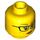 LEGO Geel Rose Davids Minifigure Hoofd (Verzonken Solid Stud) (3626 / 56173)