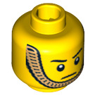 LEGO Yellow Royal Guard Head (Safety Stud) (3626 / 97090)