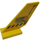 LEGO Yellow Rudder 2 x 4 x 6 with Res-Q and Black Lines (6239 / 41015)