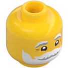 LEGO Yellow Santa Minifigure Head (Recessed Solid Stud) (3626 / 79426)