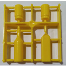 LEGO Gelb Scala Zubehör Sprue mit Wine, Milk und 2 Jars (33011)