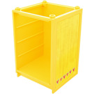 LEGO Yellow Scala Cabinet / Cupboard 6 x 6 x 7 2/3 with Hearts Sticker (6874)