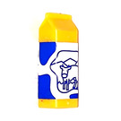 LEGO Geel Scala Container Milk met Shapes en Cow Sticker (33011)