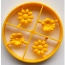 LEGO Jaune Scala Fleurs (4 sur Sprue)