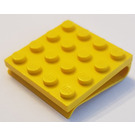 LEGO Amarillo Scala Placa 4 x 4 con Clip