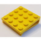 LEGO Yellow Scala Plate 4 x 4 with Clip