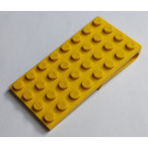 LEGO Amarillo Scala Placa 4 x 8 con Clip