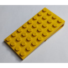 LEGO Yellow Scala Plate 4 x 8 with Clip