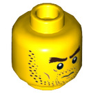 LEGO Yellow Scott Francis Minifigure Head (Recessed Solid Stud) (3626 / 67246)