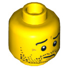 LEGO Yellow Scout Head (Recessed Solid Stud) (3626 / 74310)