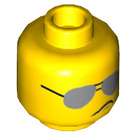 LEGO Jaune Scribble Cop Minifigure Diriger (Goujon solide encastré) (3626 / 47616)
