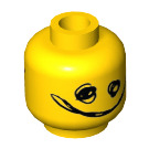 LEGO Yellow Scribble-Face Bad Cop Minifigure Head (Recessed Solid Stud) (3626 / 16041)