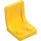 LEGO Amarillo Asiento 2 x 2 con marca de bebedero (4079)