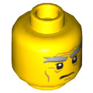 LEGO Amarillo Sensei Garmadon Minifigura Cabeza (Espiga sólida hueca) (3626 / 15715)