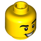 LEGO Gelb Serenader Minifigure Kopf (Einbau-Vollbolzen) (3626 / 27970)