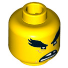 LEGO Gelb Hai Army Great Weiß Minifigure Kopf (Einbau-Vollbolzen) (3626 / 34624)
