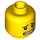 LEGO Gelb Hai Suit Guy Minifigure Kopf (Einbau-Vollbolzen) (3626 / 24681)
